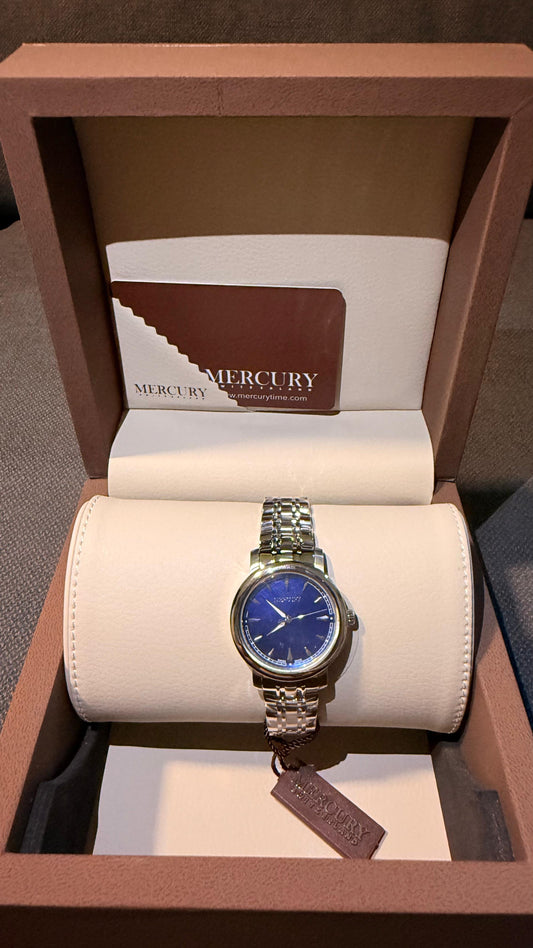 Reloj femenino marca Mercury, modelo ME380-SS-9-maquinaria Suiza.