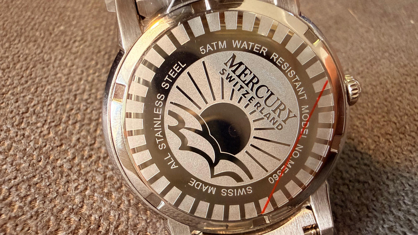 Reloj femenino, marca MERCURY. modelo ME360-SS-9